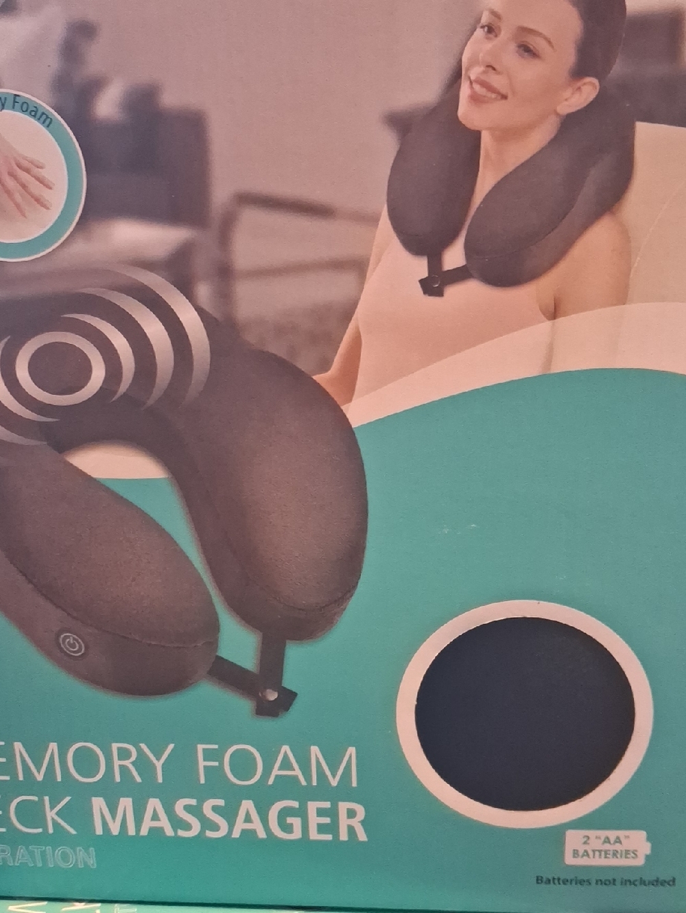 Memory Foam Neck Massager - Black